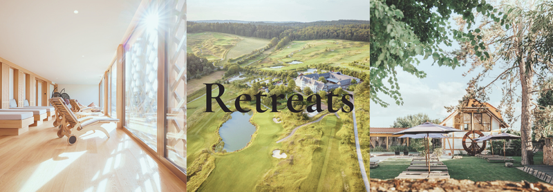 „Frau entspannt bei einem Yoga Retreat in ruhiger Umgebung und nimmt sich Zeit für Erholung und Selbstfürsorge“